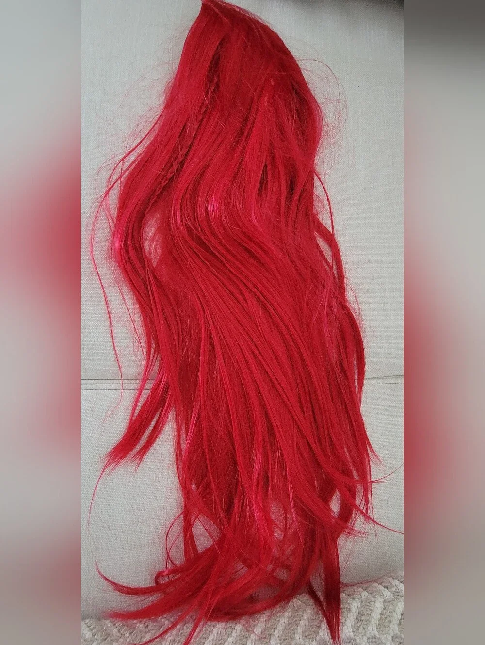 Cosplay Vibrant Long Red Synthetic Hair Wig!